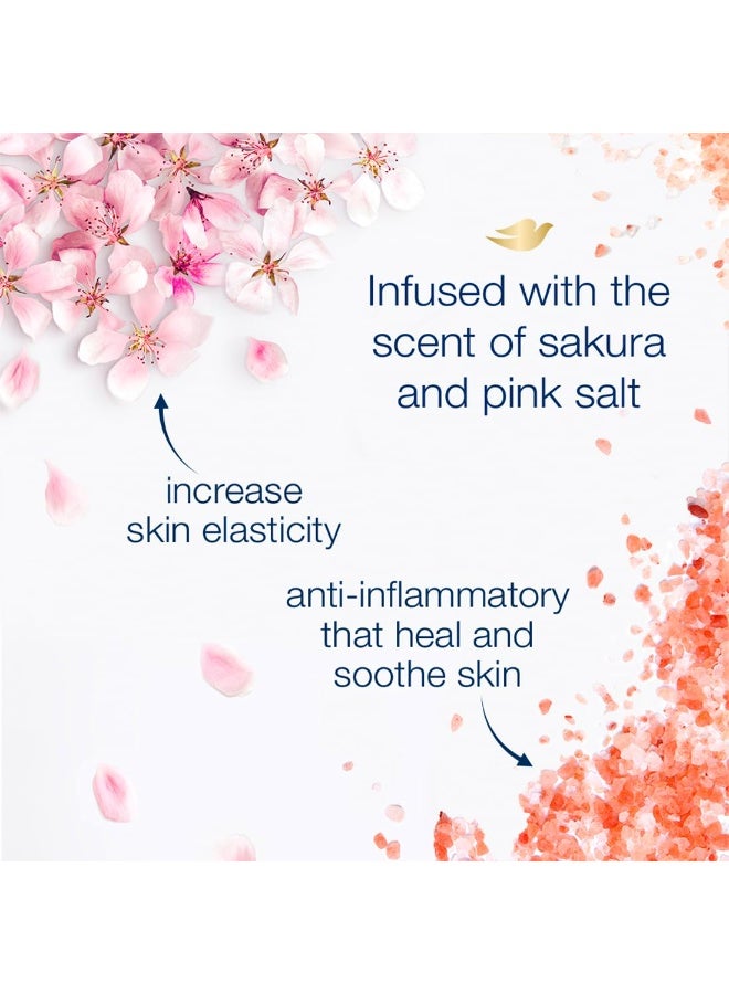 Dove Refreshing Sakura Blossom Body Wash with Himalaya Pink Salt for Replenished Skin, 1L - Image 4